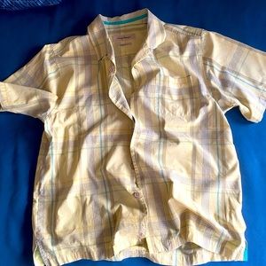 New Tommy Bahama Check Button Up | Original Fit Large | 70% silk 30% polyester
